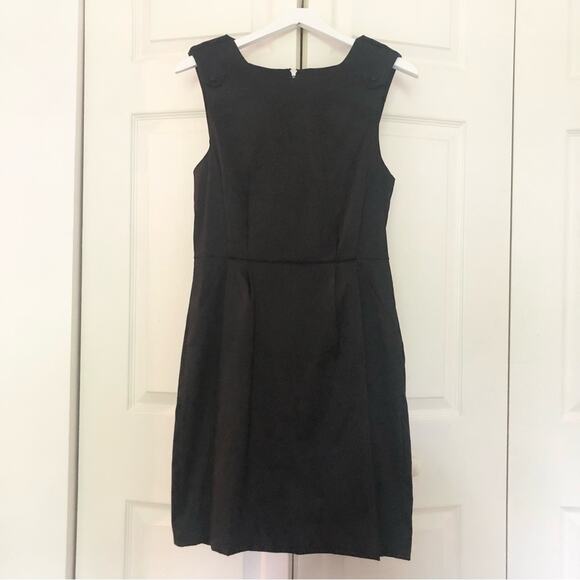 NWT W118 by Walter Baker Black Anne Dress Epaulet Sleeveless Dress Size Medium - Picture 2 of 9